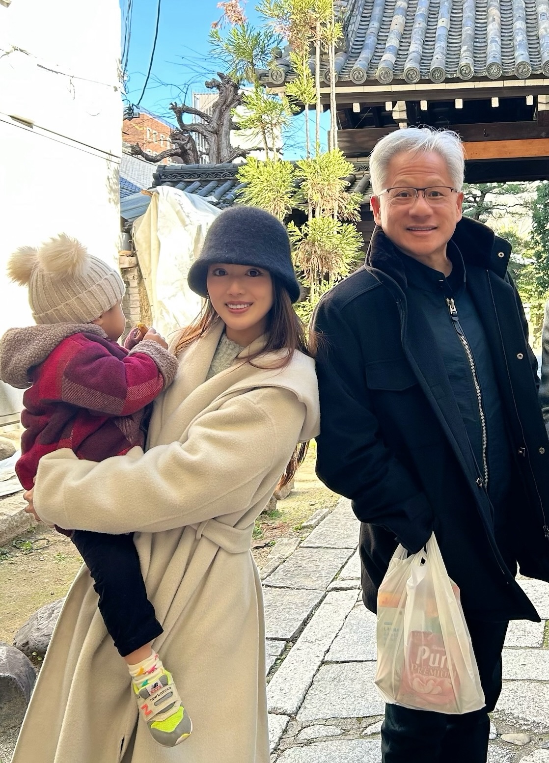 My daughter & Jensen Huang CEO